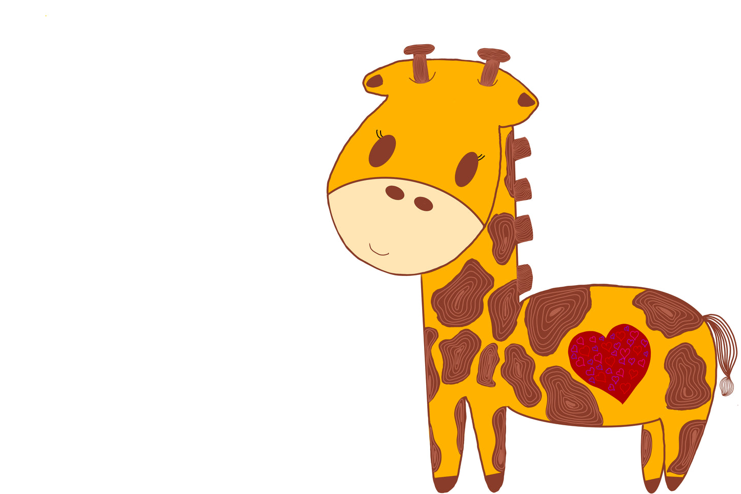 Giraffe sticker