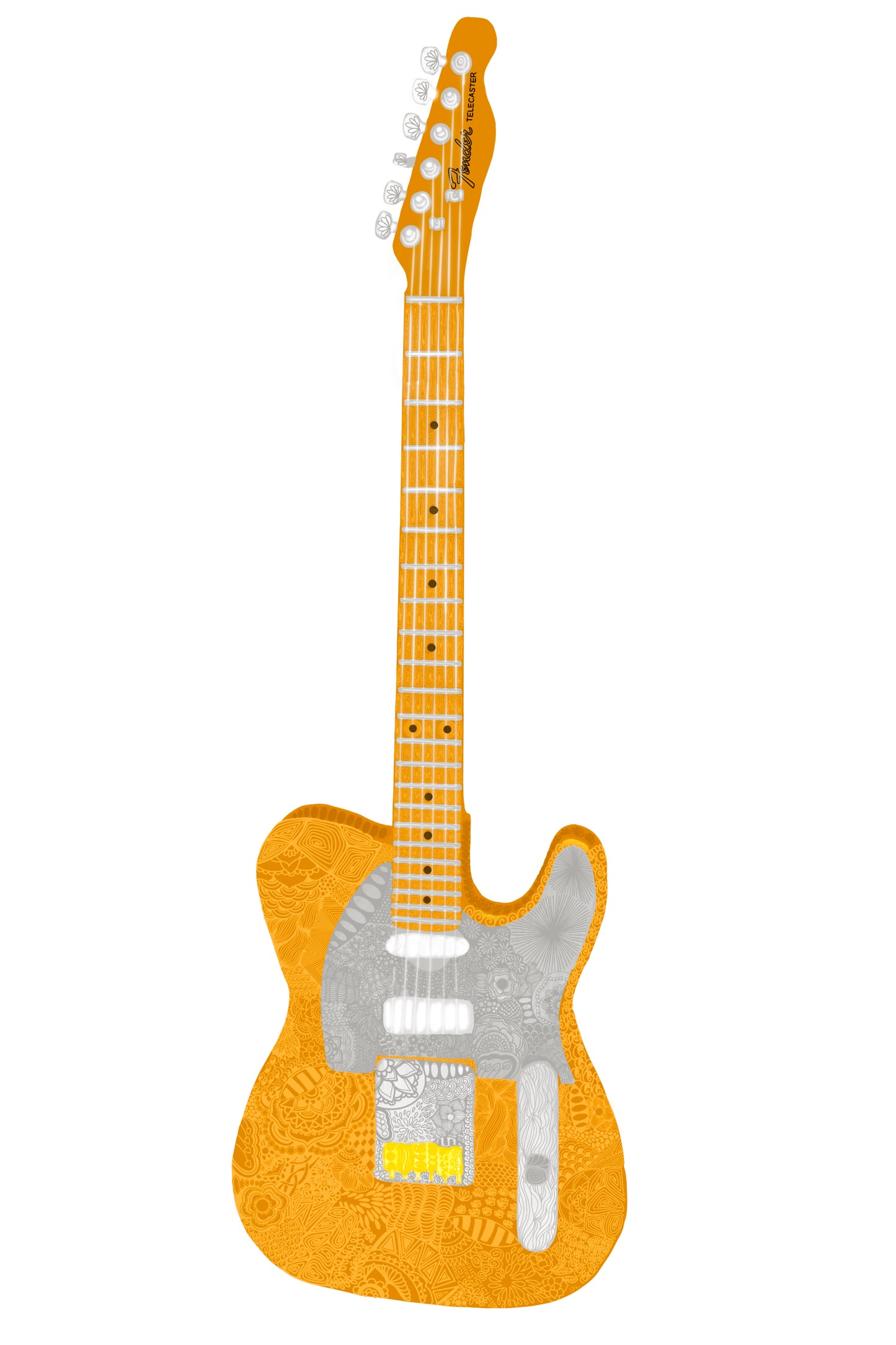 Fender Telecaster guitar sticker
